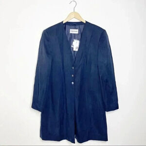 Windsmoor Navy Long Blazer Vintage NWT Size 18 Coat